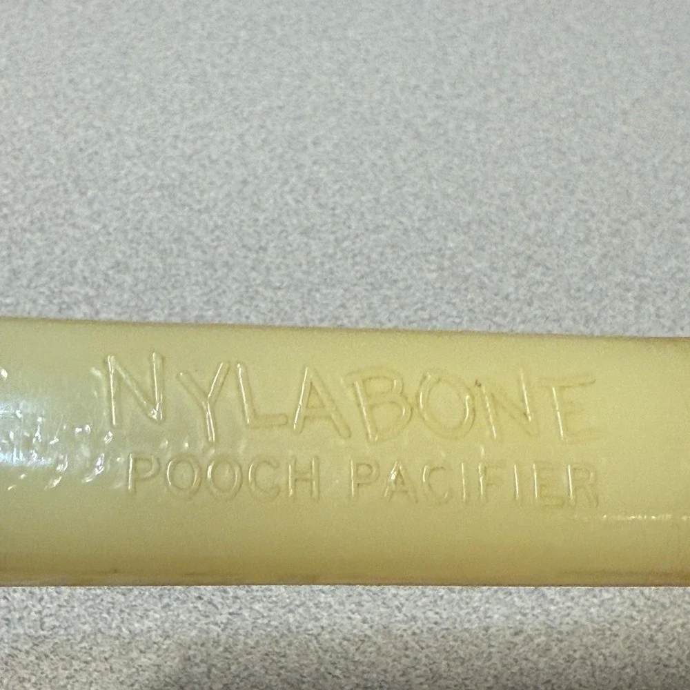 Englishtown slotted Stainless Steel serving spoon Nylabone pooch Pacifier Handle